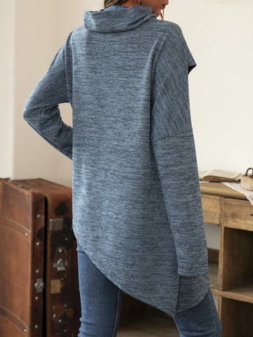חולצת טוניקה שופעת בעיצוב חיתוכים אומנותי ARTOP