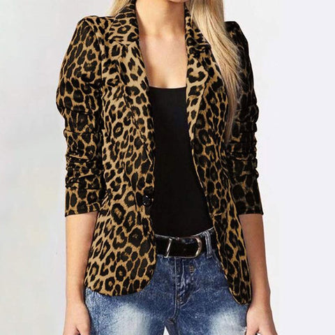 גקט אלגנט בעיצוב מנומר ומחטב Leopard