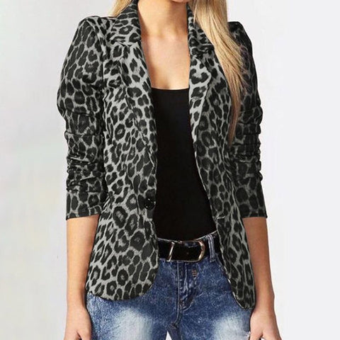 גקט אלגנט בעיצוב מנומר ומחטב Leopard